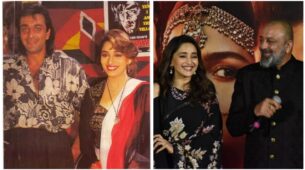 The Charm & Smile Is Intact! Check Out Madhuri Dixit Along With Sanjay Dutt’s ‘Before And After’ Pictures
