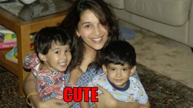 The Love of my life: Madhuri Dixit shares adorable childhood pictures of sons Arin and Raayan