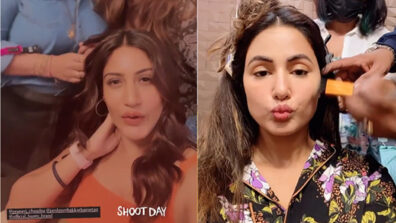 The ROFL Girls: Surbhi Chandna and Hina Khan have unlimited goofy fun with their makeup team, see viral BTS videos