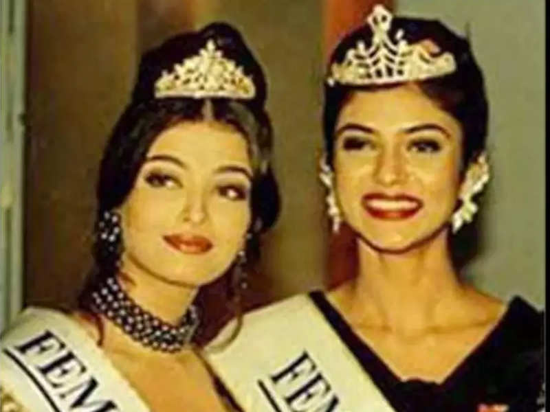 Throwback To This Beautiful Picture Of Miss World Aishwarya Rai And Miss Universe Sushmita Sen In One Frame - 2