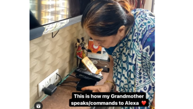 Title-Awww! A Grandmother With Her Sweet Voice Requesting Alexa To Play A Song Of Her Choice Has Left Netizens Amazed, Watch Here