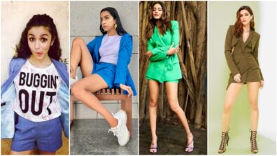 Too Hot To Handle: Alia Bhatt, Shraddha Kapoor, Ananya Panday and Kriti Sanon look super sensuous in high-chic blazer and shorts, are you feeling the heat?