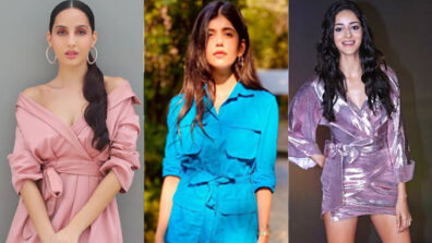 Uff Haye Garmi: Nora Fatehi, Sanjana Sanghi and Ananya Panday take the hotness quotient to next level in sensuous mini wrap dresses, are you crushing already?