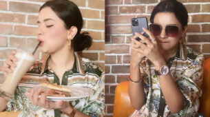 Unlimited Masti: Avneet Kaur enjoys yummy delicious food while enjoying ‘Tunak Tunak Tun’, fans wonder what’s cooking?