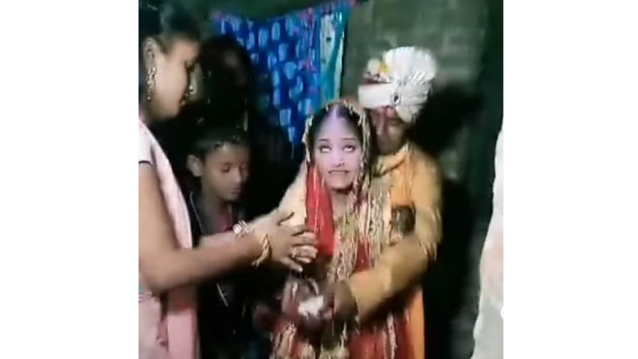 An Excited Bride Tosses The Rice High In Air During Her Bidaai Ceremony 490145