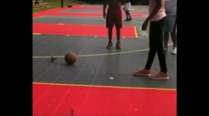 Watch A Adorable Video Of A Squirrel Participating In A Basketball Game With Players, Has Left Netizens Amazed!