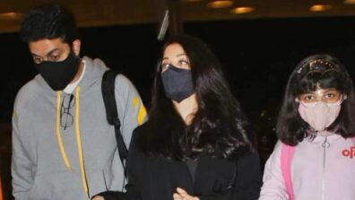 Watch Now: Abhishek Bachchan, Aishwarya Rai and daughter Aaradhya Bachchan spotted leaving for Paris at Mumbai airport, check ASAP