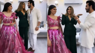 Watch Now: Arjun Bijlani, Nikki Tamboli and Aastha Gill engage in some serious goofy fun, see LOL moment