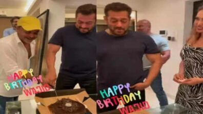 Watch Now: Salman Khan gets emotional on Wajid Khan’s birth anniversary, cuts cake with Sajid Khan