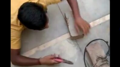 Watch Video: Man Sneaks Into Balcony To Snip Illegal Wire, Ends Up With Hilarious Twist; Left Netizens In Splits