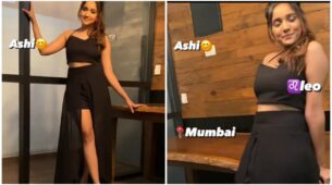 What A Beauty: Ashi Singh flaunts her hot pair of legs in sensuous transparent black slit dress, are you in love already?