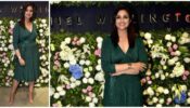 Wow! Steal Parineeti Chopra’s Pretty Emerald Pleated Wrap Dress Co-Ordinated With A Daniel Wellington For A Perfect Fashion Game, Take Cues