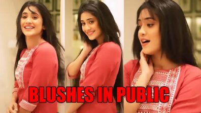 Yeh Rishta Kya Kehlata Hai actress Shivangi Joshi blushes in public while performing a romantic song, fans love it