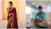 YRKKH social media update: Shivangi Joshi stuns in sarees, Mohsin Khan plays video game