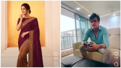 YRKKH social media update: Shivangi Joshi stuns in sarees, Mohsin Khan plays video game