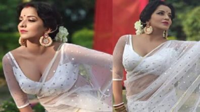 Zameen Pe Utri Apsara: Have A Look At Monalisa’s Super Hot White Saree Look That Will Make You Feel The Heat