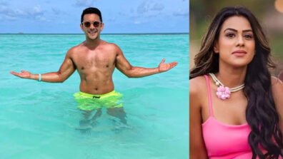Zindagi Ke Maaze Le Raha Hoon: Aditya Narayan shares shirtless snap flaunting his hot physique from swimming pool, ‘hot babe’ Nia Sharma reacts