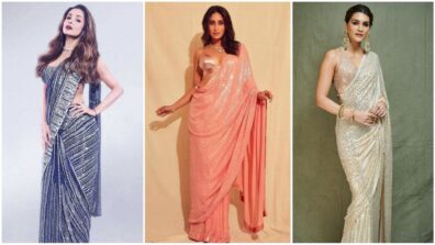 The Every Young Malaika Arora To Very Beautiful Kriti Sanon: 5 Most Beautiful Actresses Flaunting Their Hotness In Manish Malhotra Sarees