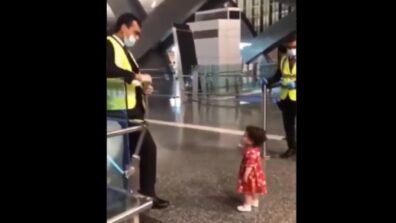 A Cute Video Of A Little Girl Going Up To The Security Team Asking If She Can Hug Her Aunt Has Left Netizens Awestruck