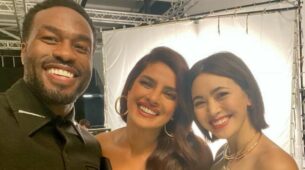 “A day and night well done, “says Priyanka Chopra as she shares a happy on-set selfie with Matrix co-stars
