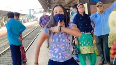 A Video Of A Girl Dancing To Saat Samundar Paar On A Railway Platform Has Gone Viral On Social Media, Watch