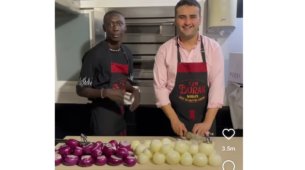 A Video Of A TikToker Khaby Lame Was Spotted Appearing To Open The Chef’s Eyes So That He Could Look At The Onions While Chopping Has Set Netizens Frenzy, Watch