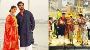 Ahan Shetty & Tara Sutaria Spotted In Varanasi: See Pics