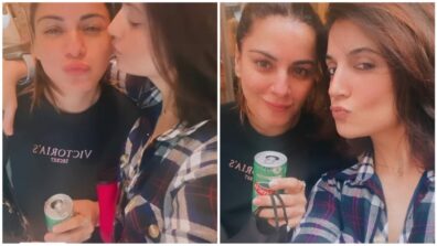 Ahead of her big wedding, Shraddha Arya enjoys a drink with her ‘jaan’