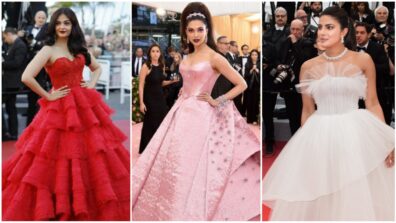 Aishwarya Rai, Deepika Padukone and Priyanka Chopra are Princesses in Ruffle Gowns