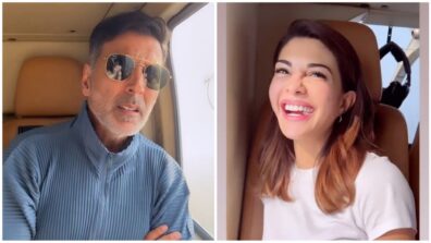 Akshay Kumar and Jacqueline Fernandes caught away candid in Private Jet