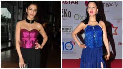 All That Glam Is Yours! Pink Vs Blue: Which Dazzling Dress Of Shruti Haasan Is Your Favorite?