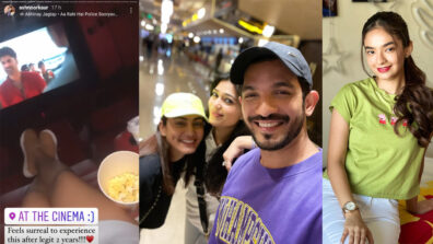 Ashnoor Kaur, Anushka Sen, Sana Makbul and Arjun Bijlani enjoy movie at cinemas after second lockdown, any guesses what they watching?