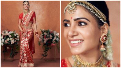 Beaming With Elegance: Amid The Divorce Rumors, Samantha Ruth Prabhu Shares Alluring Pictures Of Herself In A Bridal Attire; See Pics