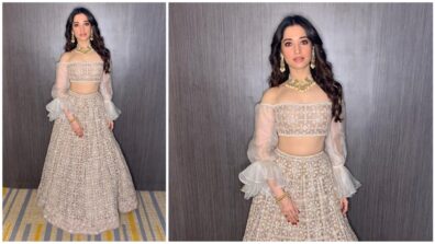 Beauties There! Off-White Lehenga Of Tamannaah Bhatia Is Perfect For Your Saturday Wedding Ceremony, Take Cues