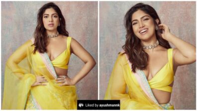 Bhumi Pednekar sets internet on fire in yellow hot deep-neck lehenga, grabs Ayushmann Khurrana’s special attention