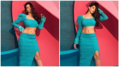 Blue Lagoon Baby: Nora Fatehi flaunts her curvaceous waist and hourglass figure, fans go bananas