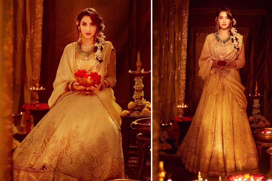 Bold Nora Fatehi To Beautiful Disha Patani: Bollywood Divas Approved Lehengas For Every Occasion - 1