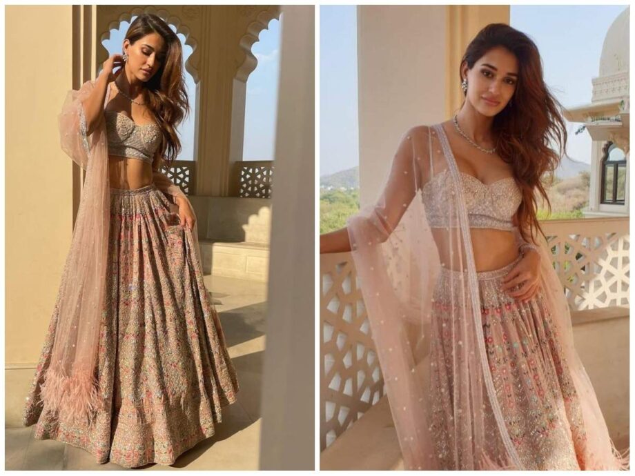 Bold Nora Fatehi To Beautiful Disha Patani: Bollywood Divas Approved Lehengas For Every Occasion - 3