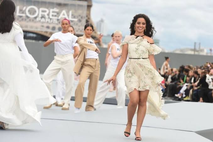 Camila You Beauty!!! Have A Look At Camila Cabello Slaying This Wonderful White Floral Outfit At L’Oreal Fashion Show Paris - 0