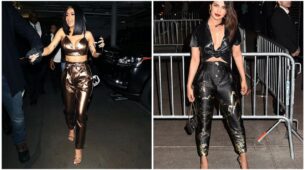 Cardi B To Miley Cyrus: Hollywood Celebs Slaying In Leather Crop Tops