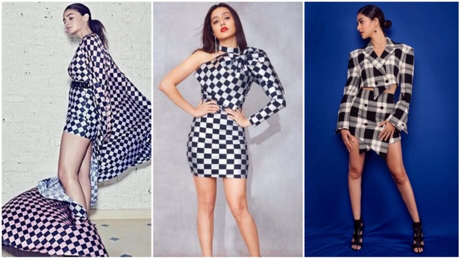 CheckMate! Alia Bhatt Vs Shraddha Kapoor Vs Ananya Panday: Which Diva's Checked Outfit Would You Like To Choose? 507284