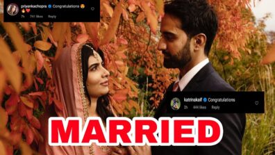 Congratulations: Malala Yousafzai gets married, Priyanka Chopra and Katrina Kaif react to romantic moment