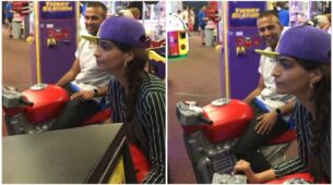 Couple Goals: Sonam Kapoor and Anand Ahuja engage in a bike race, check out who won