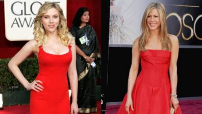 Scarlett Johansson Vs Jennifer Aniston: Which Celeb Has The Best Red Outfit Collection?