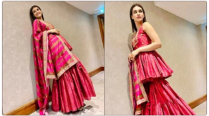 Delicious Red Strawberries Or Kriti Sanon’s Red Ghagra Choli: What Would You Choose