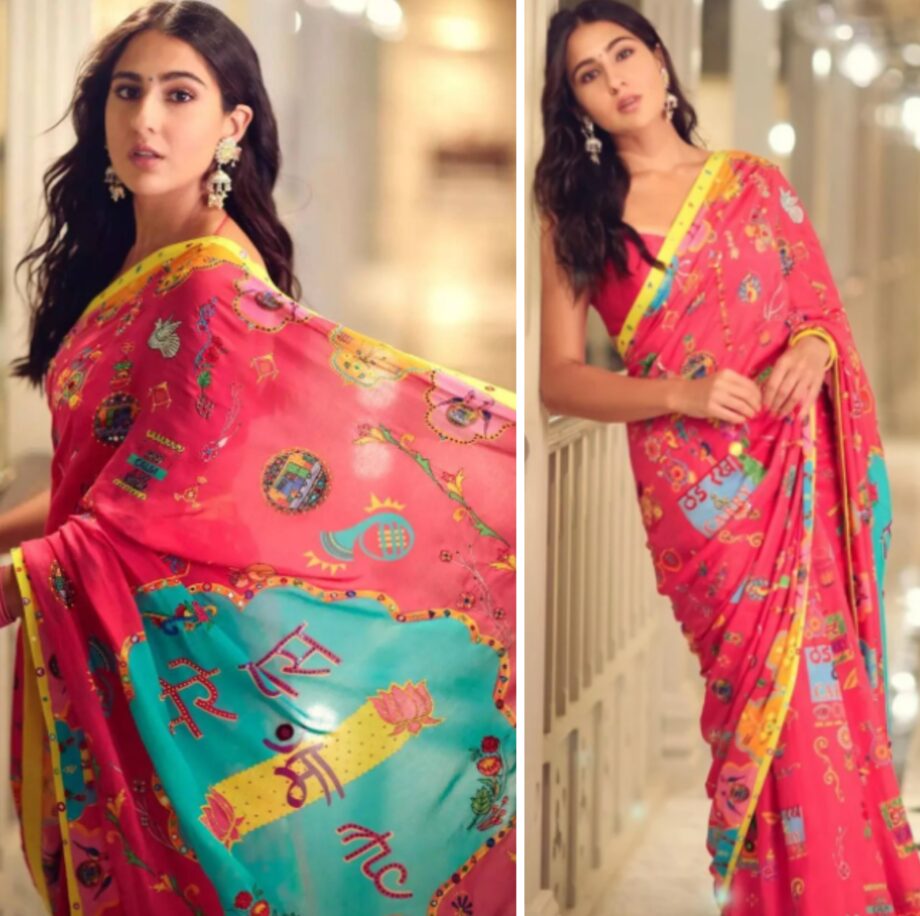 Desi Girl Vibes! 5 Times Sara Ali Khan Made Hearts Skip A Beat In Saree Looks - 4