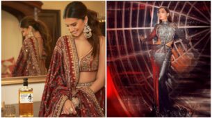 Desi Vs Videsi Diwali Style: Tara Sutaria’s gorgeous red lehenga Vs Nora Fatehi’s shimmery hot silver bodycon dress, what’s your pick this year? (Ultimate Fan Battle)