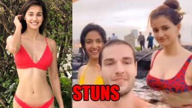 Disha Patani Stuns Netizens As She Dances In Pool In Red Bikini: See Here