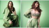 Ethereal! Tamannaah Bhatia Is Beaming With Elegance In A Sage Green Fusion Outfit And We Are Obsessed
