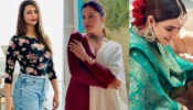 Fashion Divas: Divyanka Tripathi stuns in summer-perfect floral shirt, Rubina Dilaik turns magical in maroon kurta, Jasmin Bhasin is queen in green